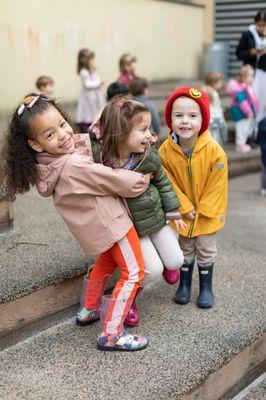 Friends at one of 3 outdoor play spaces