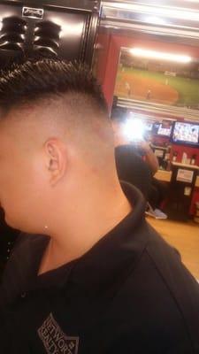 Side view skin fade