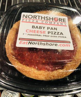 Baby Personal PAN cheese pizza from grab and go case!