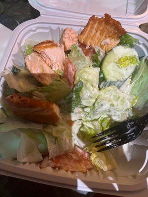 Salmon salad - forgot to take a picture before eating it's about 4-6oz salmon