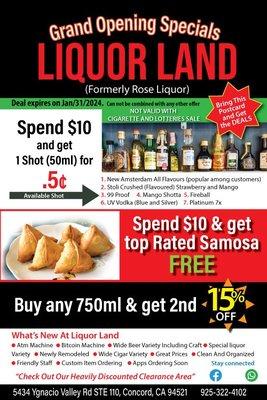 We are running grand opening special until 1/31/2024. Please visit and support your community's local business. "Come and try our Samosas"