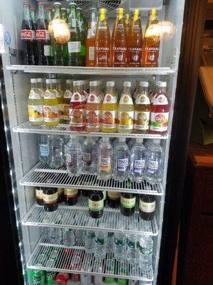 Drinks in fridge