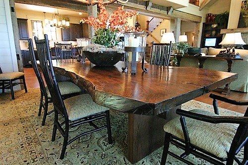 Claro Walnut Slab Dining Table