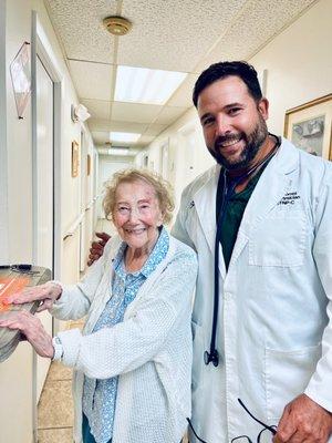 Another Centenarian Alert! Wow!  We are continuing to be blessed with their presence.  Thank you to this wonderful and beautiful young lady.