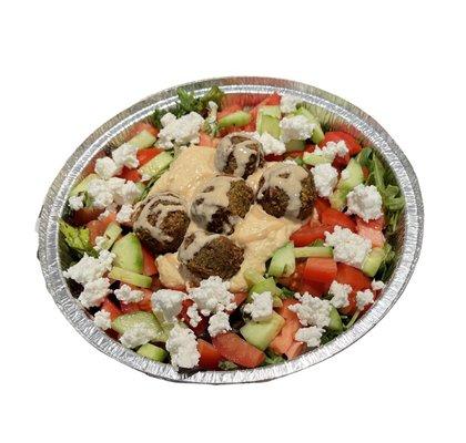 Falafel Greek salad