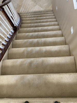 Staircase after cleaning