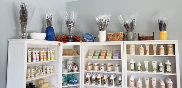 Dried lavender, eight different cultivars.