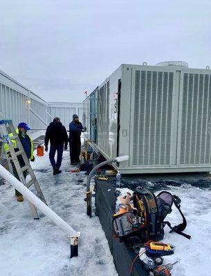 Dec. 2020 - 50 Ton Trane Installation for medical office in Leesburg, VA. Job well done!