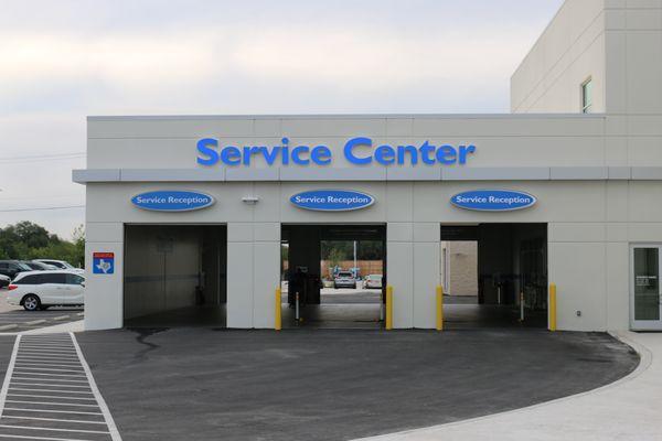 Service Center entrance.