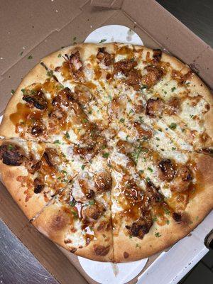 Sesame chicken pizza