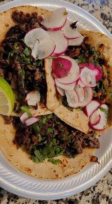 Al Pastor, Bistek, and Barbacoa Tacos