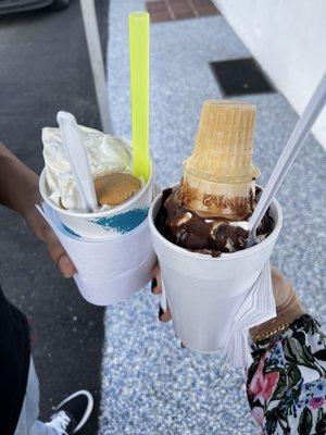 Milkshake & sundae + dipped cone