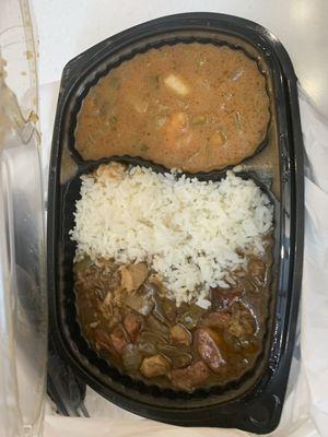 The Rookie Plate (Gumbo and Shrimp Étouffée)