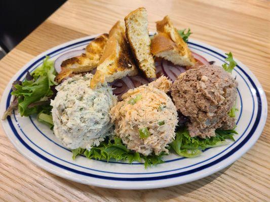 Salad Plate: whitefish, salmon, chopped liver