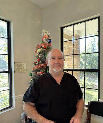 Our massage therapist Paul