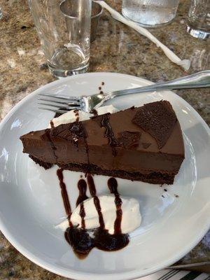 Slice of chocolate cake