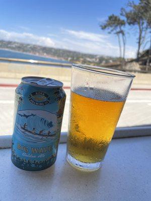 Big wave golden ale with a view!