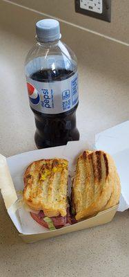 Italian panini Add light lettuce tomato mustard Diet Pepsi 7/21/23