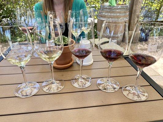 Reserve tasting flight