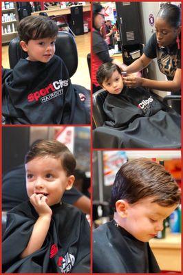 We Love Theresa at sports clips she is so great at cutting my boys hair and always turns out just how I want it!