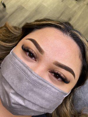 Ombré brow tattoo