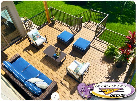 Say goodbye to splinters and staining!  Composite decking offers timeless beauty with none of the hassle.