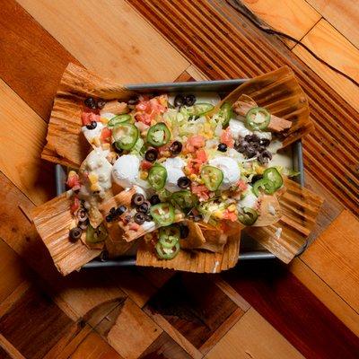 Tamale nachos