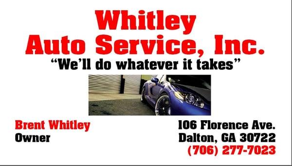 Whitley Auto Service