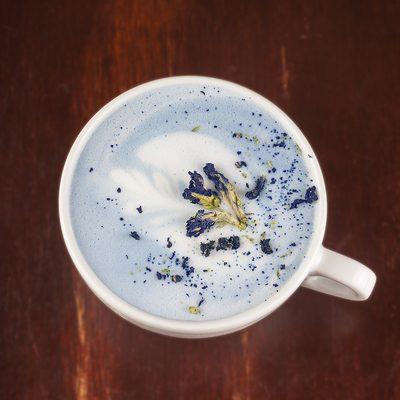 Blue Flower latte