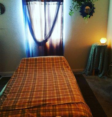 My treatment room! Felt so peaceful and relaxing.