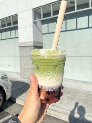 Strawberry Matcha Boba