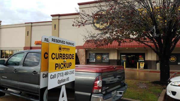 Curbside pickup available