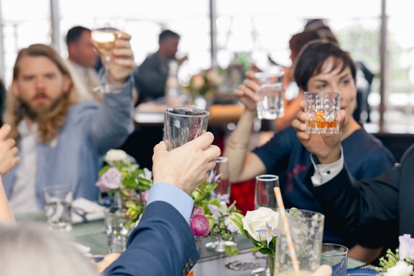 A wedding toast