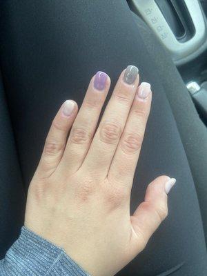 Horrible sugar plum nails