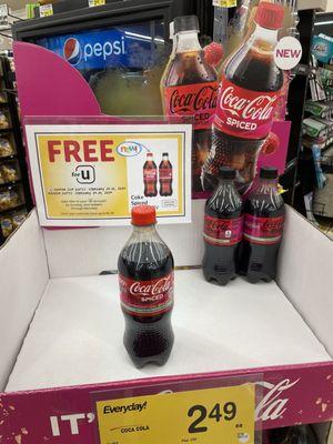 NEW Spiced Raspberry Coke flavor...FREE with clipped coupon in the Vons App