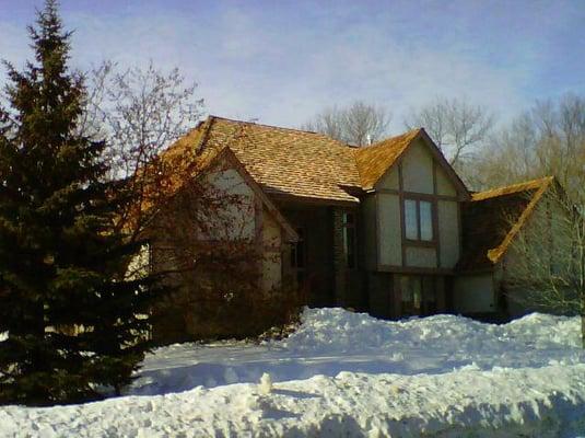 Cedar shake roof