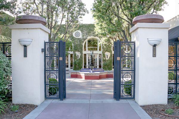 Entrance to the courtyard.  Beautiful and Tranquil.