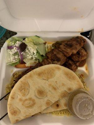 Gyro & Chicken Souvlaki Plate