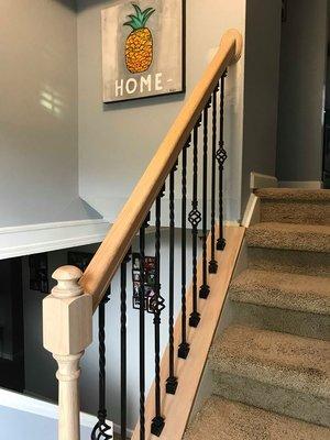 New stair railings