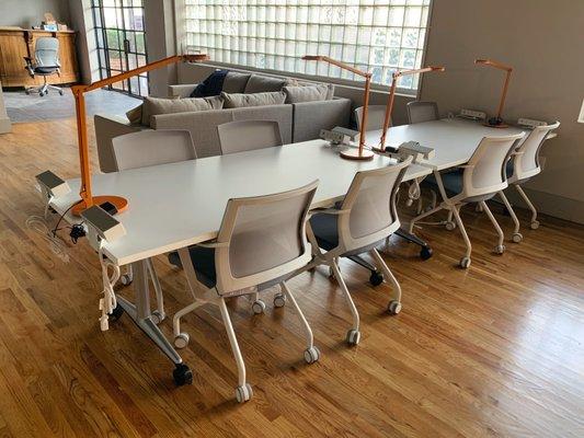 Spark desk seating.