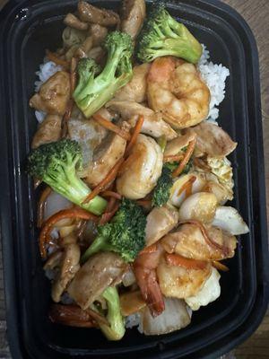 Shrimp and chicken teriyaki