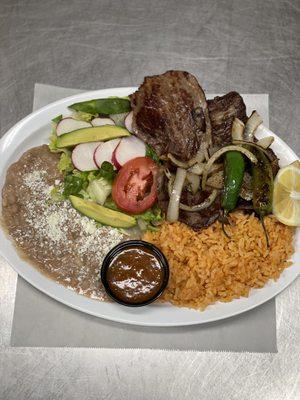 Carne asada plate