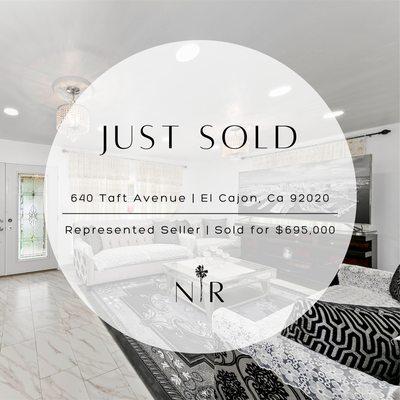 Just Sold by San Diego Realtor Nick Rogers