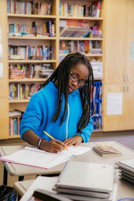 Writers' Workshop gives students plenty of time to write during class.