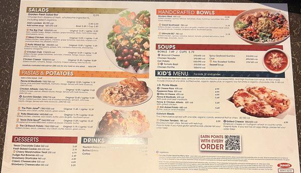 Jason's Deli Menu