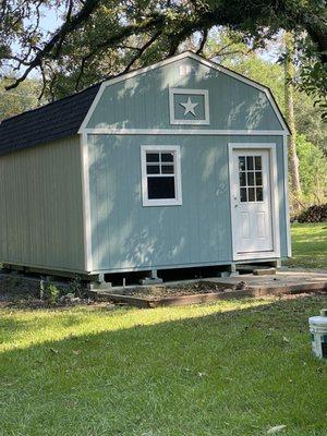 Front of shed