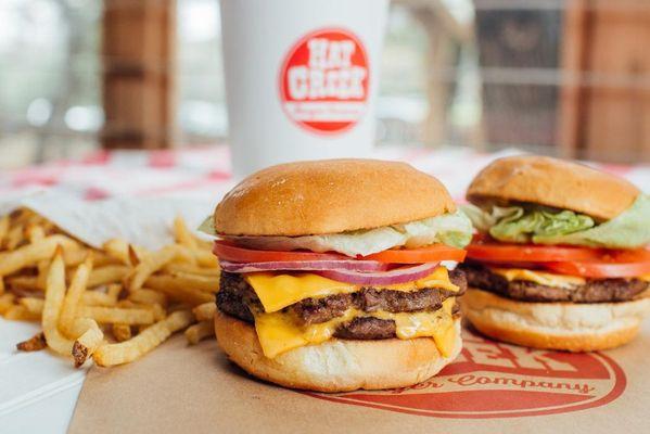 The Big Hat Burger and French Fries