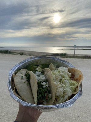 Carnitas taco, Tinga taco, pollo taco all amazing!