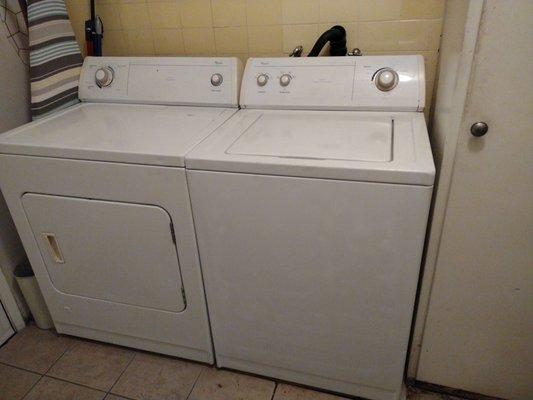 Whirlpool Commercial washer and dryer purchased at  Appliance Exchange