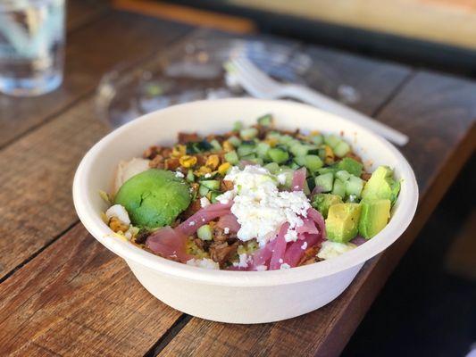 Harissa avocado chefs bowl